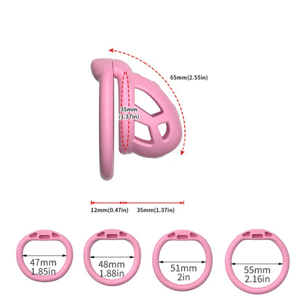 Male Chastity Cage Device Lock Belt Set Flat And Curved Rings ABS Material Removable Metal Lock Training Urethral Opening