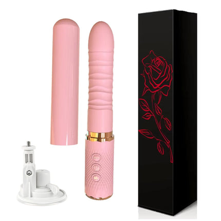 Dual motor Realistic Thrusting Dildo Vibrator With Heating,10 mode Sex Toys Vibrator Clitoral Stimulator For Anal Stimulation