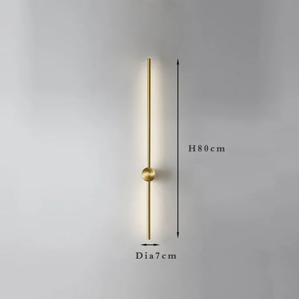 Nordic Art Design Minimalist Long Line Wall Lamps Modern Simple Living Room Home Decoration Luxury Hotel High-end Wall Light LED