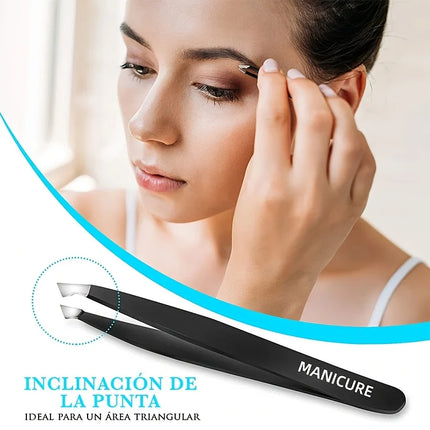 Professional Eyebrow Tweezers Set Stainless Steel Tweezers for Removing Blackhead Ingrown Hairs Eyelashes Clip Makeup Tools