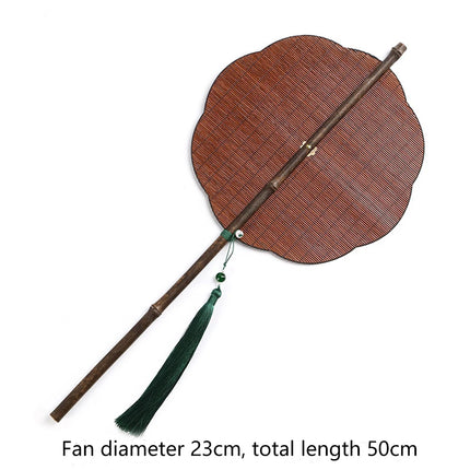 Classical Bamboo Fan Dance Fan Antique Small Props Compact Handmade Fans Party Favors Home Decoration Crafts Foldable Waist Fan