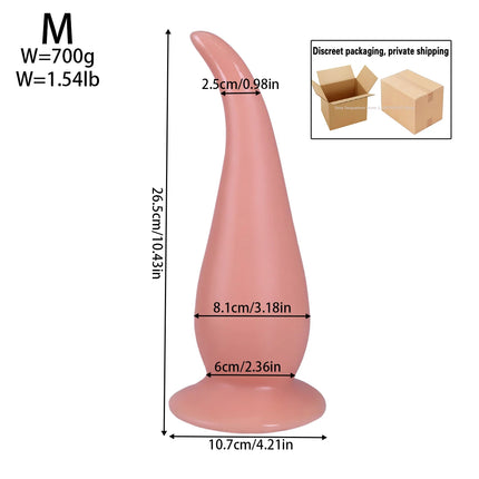 3 Size Tail Butt Plug Soft Silicone Tapon Anal Plug Man Woman Silky And Skin-Friendly But Plug Xl Analog Plug Man Plugs Anul