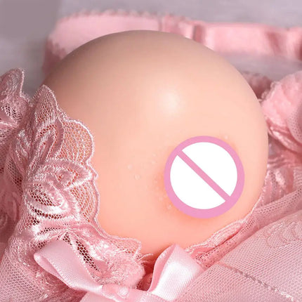 Dual Use Soft Silicone Realistic Artificial Breasts Pocket Pussy Compact Portable Male Masturbator Adult Toy