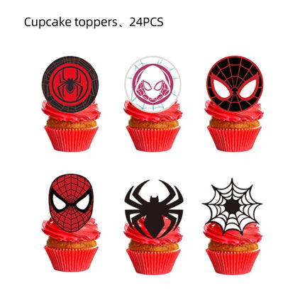 Spiderman Birthday Decor Superhero Theme Spider Birthday Party Decorations Paper Napkins Background Balloons Kids Party Supplies