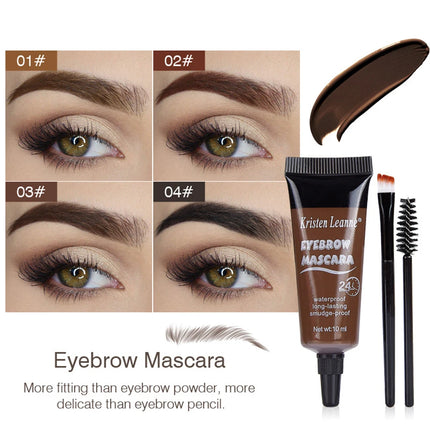 4 Colors Professional Eyelash Eyebrow Dye Tint DIY Fast Tint Waterproof Long Last Natural Semi Permanent Eyebrow Coloring Cream
