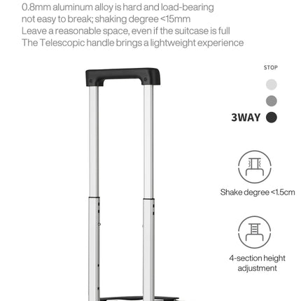 Mixi New Innovative Design Suitcase Carry On Hardside Rolling Luggage PC Spinner Wheels Trolley Case Aluminum Frame