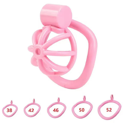 New 2026 Male Penis Chastity Cage Set Small Chastity Cage 5 Cock Rings With Urethral Sound Plug Penis Bondage Slave Man Sex Toy