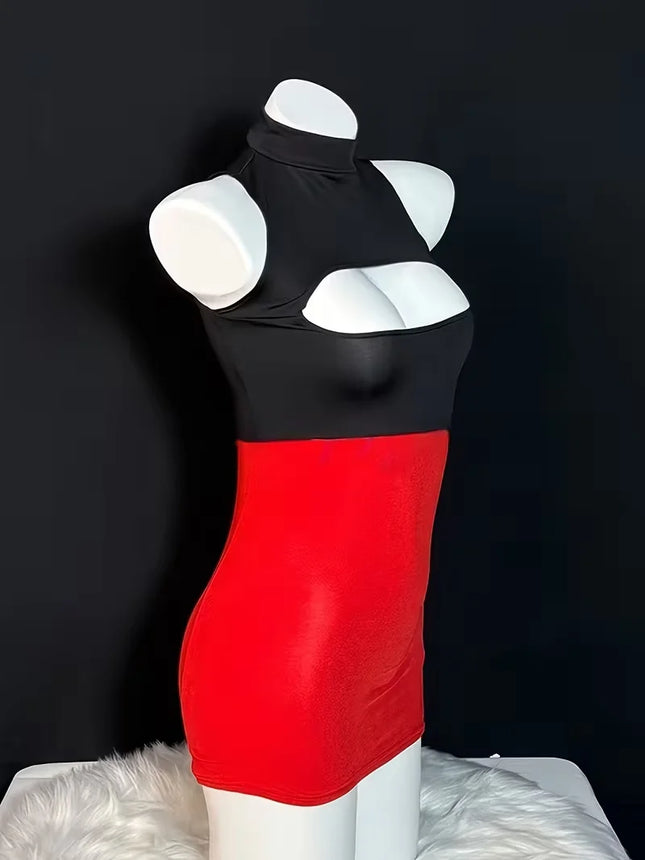 Sexy Women Lingerie Transparent Teddy Erotic Short Skirt Babydoll Seductive Open Bra Underwear Porn Bodycon Package Hip Dress