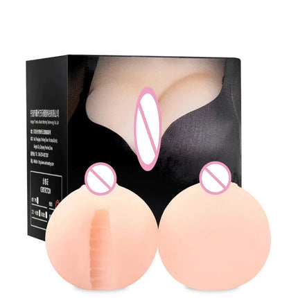 2/1pcs Silicone Artificial Breast Fake Breast  Male Masturbation Breast Pressure Squeeze Ball Adult Products Vagina for Sex Toys