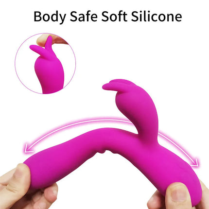 USB Charging Heating AV Rabbit Dildo Vibrator Vagina Clitoris Stimulator G-Spot Adult Game Sex Toys for Women Female Masturbator