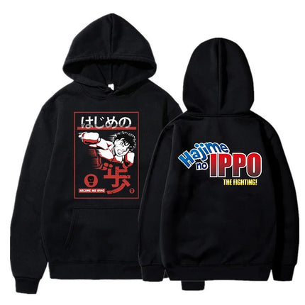 Men Women Makunouchi Takamura Harajuku Pullovers Hajime No Ippo Funny Hoodies KGB Manga Y2k Sweatshirt Japanese Anime Clothes