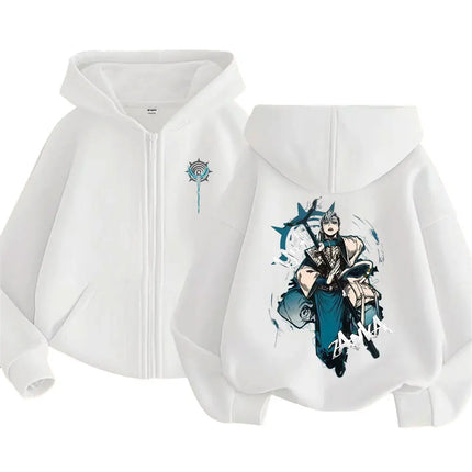 Anime Gachiakuta Zanka Merch Zipper Hoodie Men Women Fashion Casual Oversized Streetwear Man Cartoon Manga Cosplay Zip Up Jacket