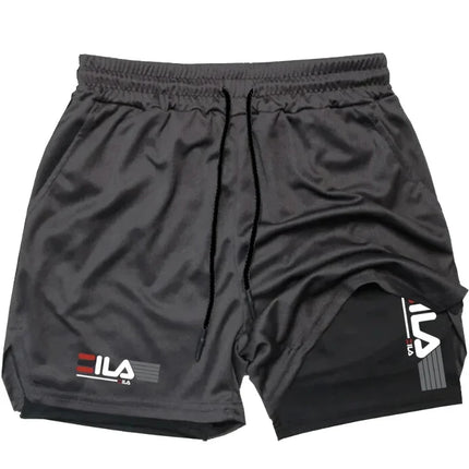 2026 Men's Sports Shorts, Double-layer Quick-Dry Breathable Casual Sportswear, High-Quality Fashion Running Tight Fit Style