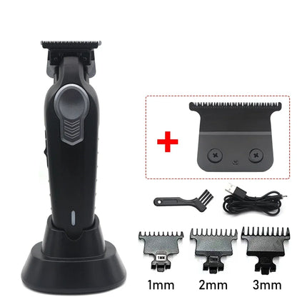 Professional Hair Trimmer Barber Carving Gradient Finish Machine Electric Clipper with Charger Stand Hair Cutting Machine