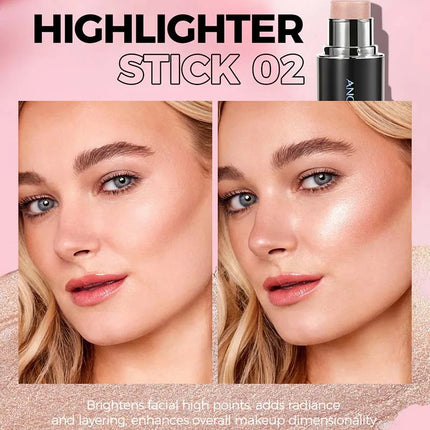 Highlighter Contouring Stick Blush Makeup Concealer Natural Brighten Face Bronzer Shading Stick glitter Highlighter Rubor Rouge