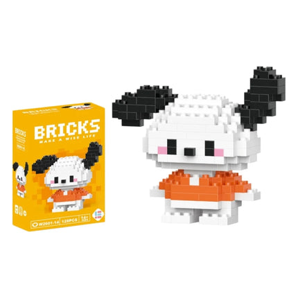 99 style SANRIO Hello Kitty Building Blocks Cartoon Figures Kuromi Bricks My Melody Children's Assembly Toys Cinnamoroll Gift