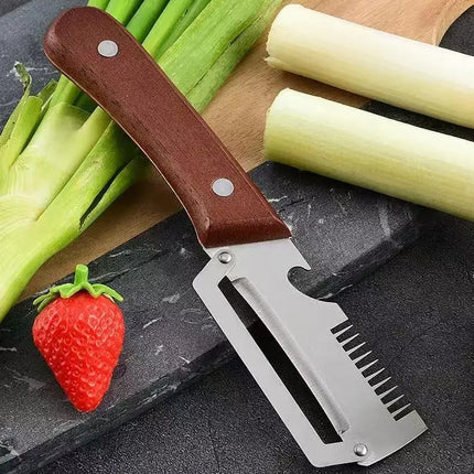 Kitchen Fruit Vegetable Processing Tool Peeler Stainless Steel Paring Knife Ergonomic Handle Portable Gadget for Daily Cooking