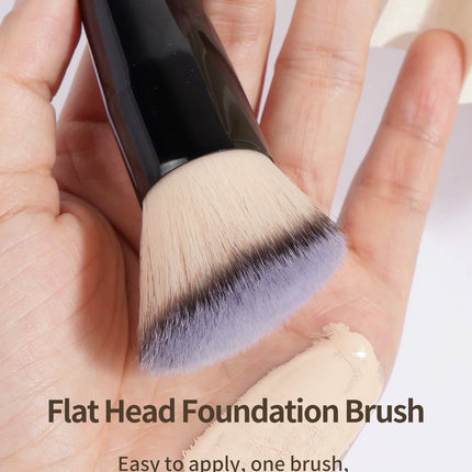 MAANGE 2pcs Foundation Makeup Brushes Paper Box Flat Head Oblique Head Makeup Brush Powder Blusher Portable Soft Brushes Makeup