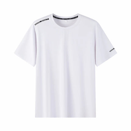 Plus Size T-shirt Men for 110-175kg Pack of 1/3 Breathable Quick Dry Tees Big Oversized Round Neck Short Sleeve Sport T-shirt