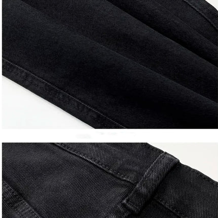 Men's Loose-fit Straight-leg Jeans  Durable and Washable Men's Denim Trousers for Men  Perfect Gift for Boyfriends and Husbands