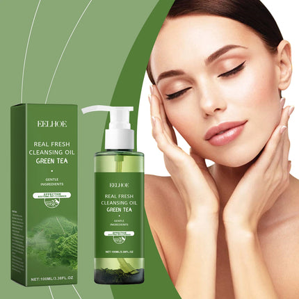 Green Tea Cleansing Oil-It can gently remove makeup,soothe the face,eyes and lips, and leave the skin refreshing and non-tight