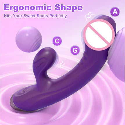 10 Modes Rabbit Vagina Vibrator for Women G-Spot Vibrator Clitoris Stimulator Female Masturbation Adult Goods Sex Toy for Women