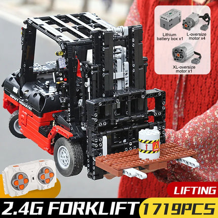 Mould King 13106 Technical Car Toys The Motorized MOC-3681 Forklift Building Block Assembly Truck Brick Set Kids Christmas Gift