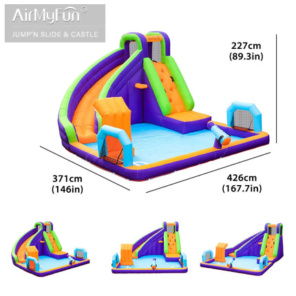 Moonwalk Moon Kid Bouncer Slide Commercial Inflatable Jump Bouncy Castle Bounce House Combo TOP Unisex