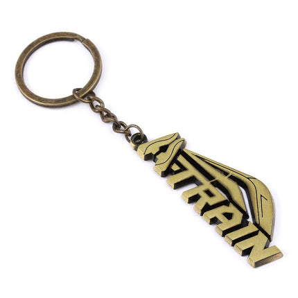 New The Boy Letter Keychains Red The Seven Hero Homelander High Quality Logo Alloy Keyring Men Car Accessories