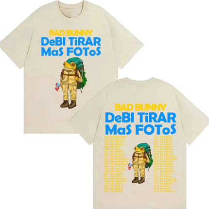 Rapper Bad Bunny Should Take More Photos DTMF Album 2026 T-shirts Men Women Vintage Cartoon Fashion Short Sleeve T Shirt Streetwear