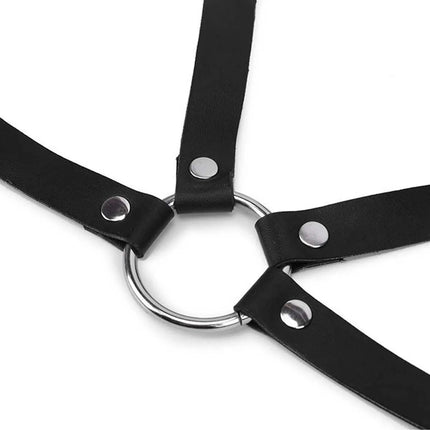 Strap PU Leather Bra Harness sexy Leather chest harness party outfit harness belt Leather chest harness for women