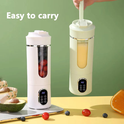 Portable Citrus Press Juicer Wireless Usb Charging Mini Juicer Crushed Ice Electric Juicing 12 Blade Fresh Juice Blender