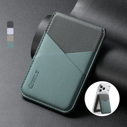 Luxury Business Leather Wallet Card Holder Bag For iPhone & Samsung Galaxy MagSafe Accessories With Slim Geometric Design Gift