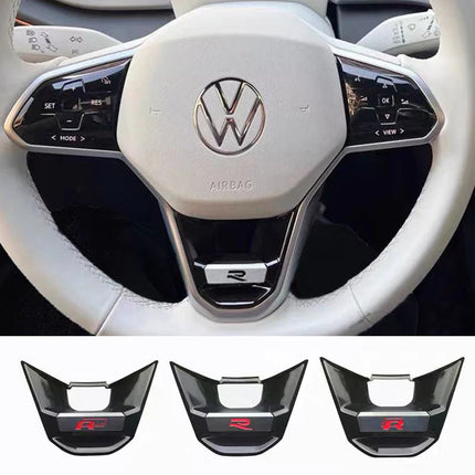 Car Decoration Accessories Steering Wheel Logo Cover Trim Sticker For VW GTI R Line Polo Golf Passat Scirocco Tiguan Jetta T-ROC