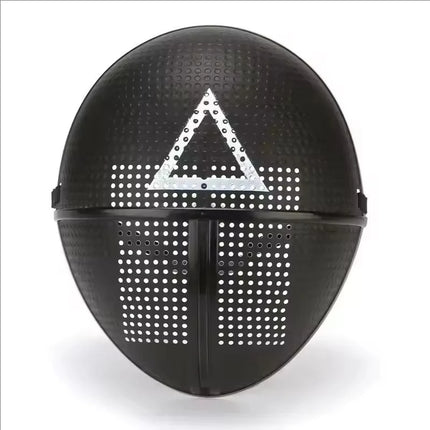 Calamari Game Cosplay Costume With Gloves Black Triangle Disguise Round Square Carnival Party Medieval Coat Mask Set Halloween