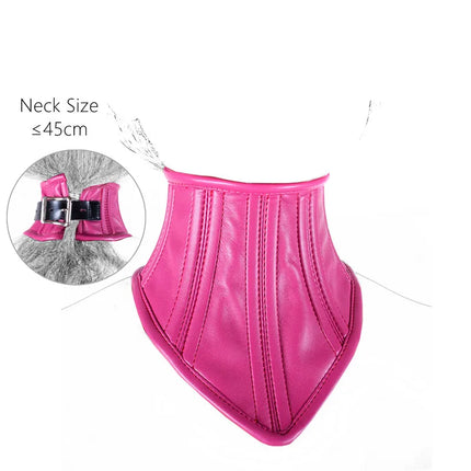 Adult Games Sex Toys of Sexy Wetlook Leather Neck Restraint Collars with Unisex Lockable Half Face Mask for Fetish BDSM Bondage