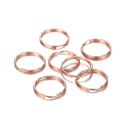 20/50Pcs Key Ring Key Chain Round Split Keyfob Keyrings with Jump Ring for DIY Keychain Pendants Jewelry Making Accessories