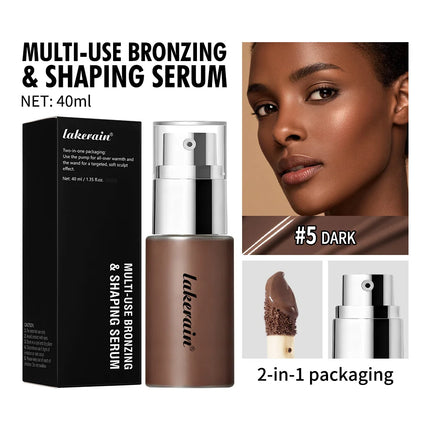 Long Lasting Foundation Serum With Bronzing Shaping Moisturizes Nourishes Skin Brighten Facial Contouring Concealer Cosmetics