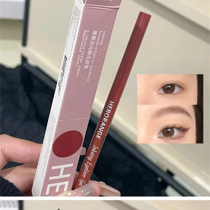 12 Colors Eyeliner Pencil Smooth Wine Red Soft High Pigment Eye Liner Pen Waterproof Matte Aegyosal Lying Silkworm Eyes Makeup