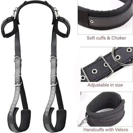 SM Erotic Toys 18+ Adult Games Bed Restraint BDSM Bondage Handcuffs Sextoy Slave Ankle Cuffs Couple Strap Bed Open Leg System