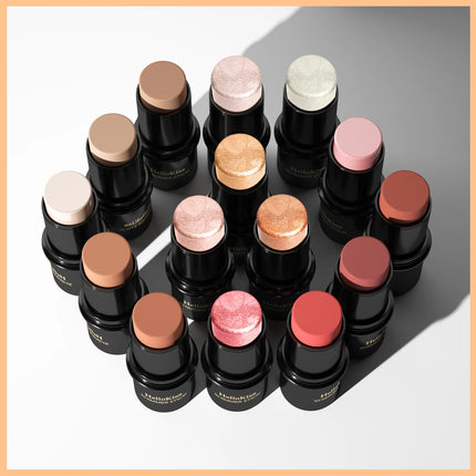 Face Brown Bronzer Contour Stick Face Foundation Makeup Pen Lasting Smooth Contour Shadow Blusher Highlight Concealer Cosmetics