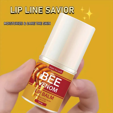Bee Venom Lip Balm, Hydrating, Translucent and Glossy, Soft and Light, Instantly Hydrating, Smooth and Easy to Absorb, Cares for Lips, Softer and Smooth Skin on Lips, Balanced