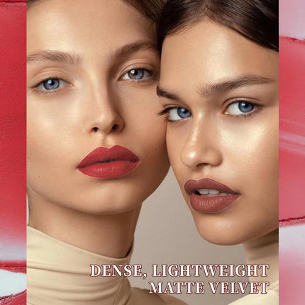 QIBEST Tapered Gradient Lip Liner Makeup Sets Matte Nude Brown Red Lipstick Waterproof Contouring Lipliner Lasting Makeup Kits