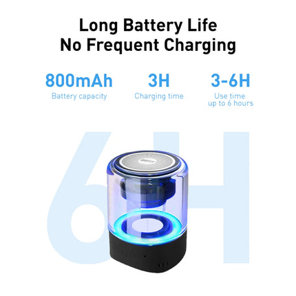 WIFIT BT Mini Speaker Wishake Variable LED light HD Sound Speaker 800MA Portable Audio 3D Surround With Magnetic fixing
