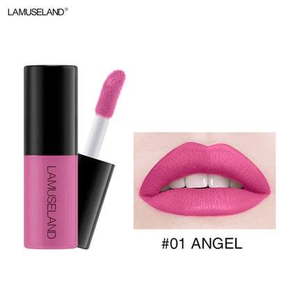 12 Colors Mini Liquid Matte Lipsticks Set Waterproof Non-stick Cup Long Lasting Velvet Lip Gloss Cosmetics Make Up Lip Glaze