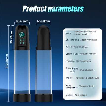 AIERLE IPX7 Electric Penis Pump for Vacuum Pump Enlargement Extend Pump Waterproof 6 Suction Extender Enhancer Sex Toys for Men