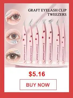 2Pcs Eyelash Tweezer Set Lash Pick Up Clip Pointed Flat Clip Lash Grafting Item Lower Eyelashes Applicator Portable Makeup Clamp