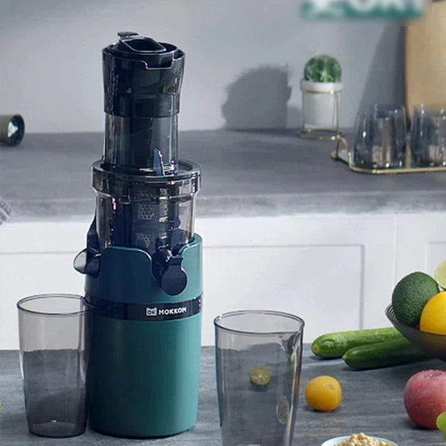 Extracteur de jus à vis à pression à froid pour jus lent de gros calibre, séparation du jus des scories, sans filtre, machine à jus de fruits électrique facile à laver
