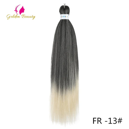 26"Corlorful Selling Jumbo Easy Braiding Hair Ombre Rainbow Braiding Cosplay Hair Synthetic Pre Stretched Hair Braids wigs
