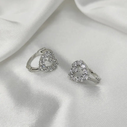 2PC Stainless Steel Little Huggies Hoop Earrings For Women Tiny Crystal Zirconia Pendant Cartilage Earrings Piercing Jewelry